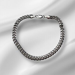 Men's Silver Chain Bracelet